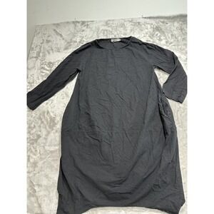 Minoaru Peasants Amish Dress Women's‎ Size Medium Black Plain Long Sleeve